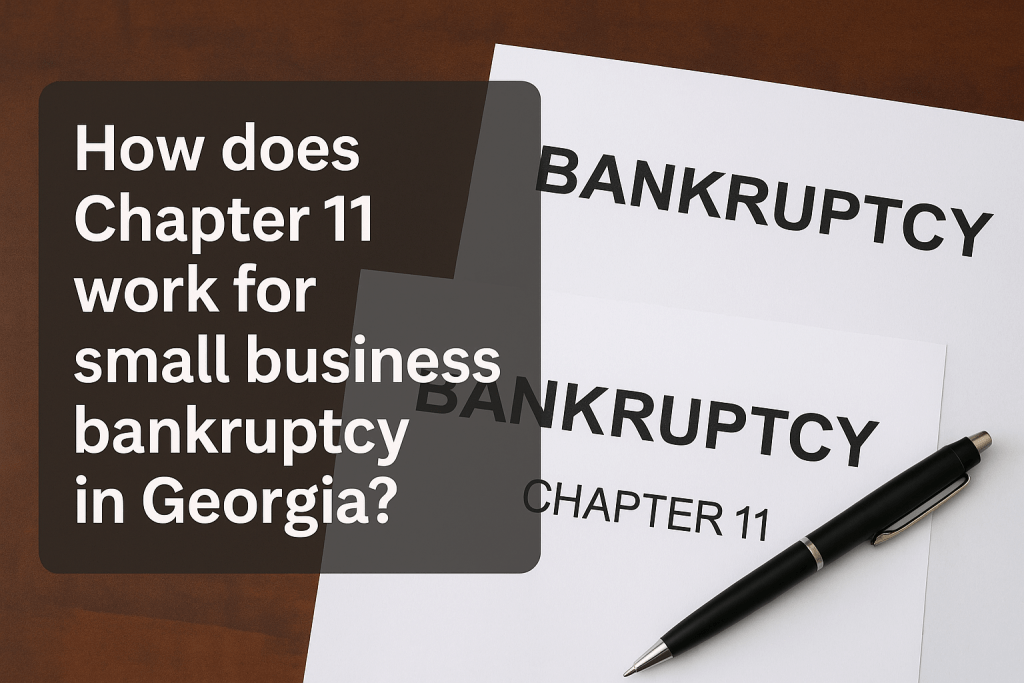 How does Chapter 11 work for small business bankruptcy in Georgia?