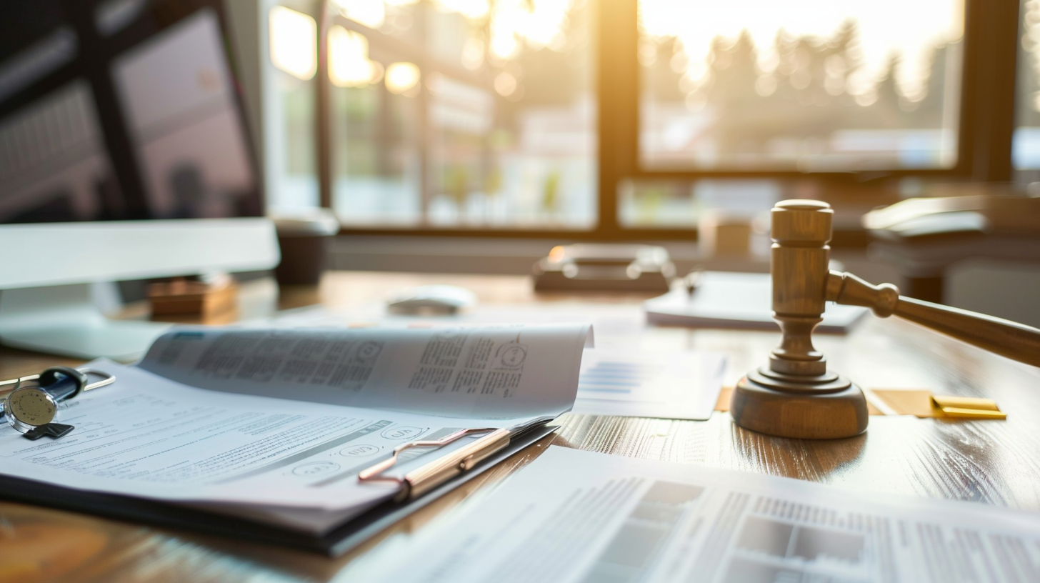Gavel and legal documents - chapter 11 small business bankruptcy Georgia