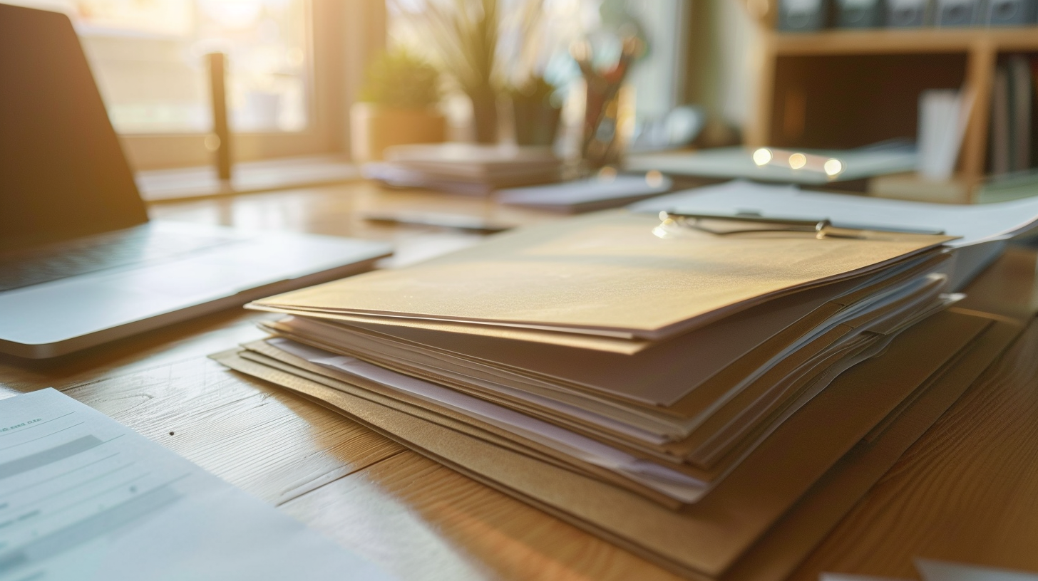 Stacked legal documents - Georgia bankruptcy process